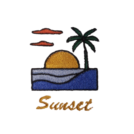 T-shirt coucher de soleil