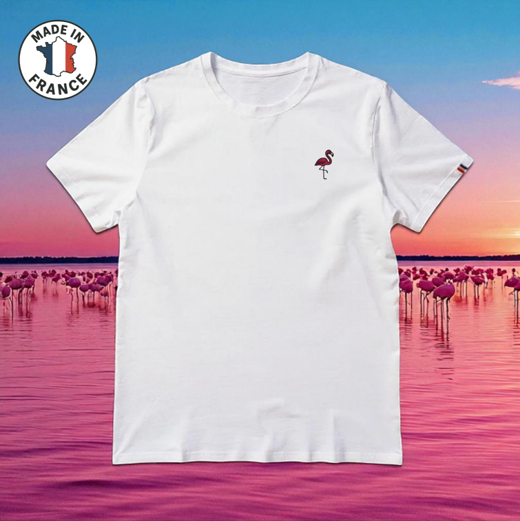 T-shirt flamand rose